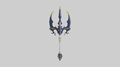 3D model Sea Kings Trident model VR / AR / low-poly