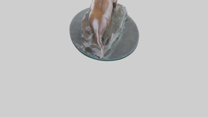 3D model Sea Lion statue model VR / AR / low-poly