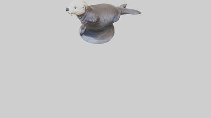 Sea Otter statue model VR / AR / low-poly