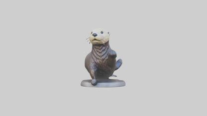Sea Otter statue model VR / AR / low-poly