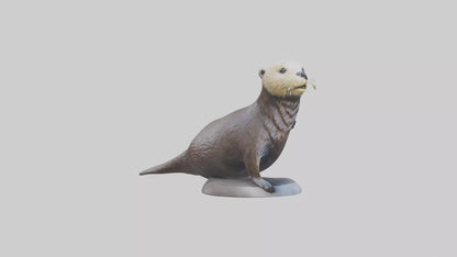 Sea Otter statue model VR / AR / low-poly