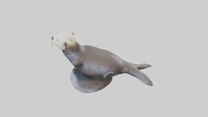Sea Otter statue model VR / AR / low-poly