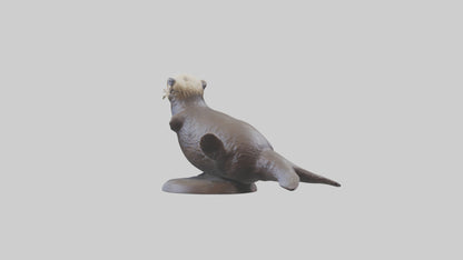 Sea Otter statue model VR / AR / low-poly