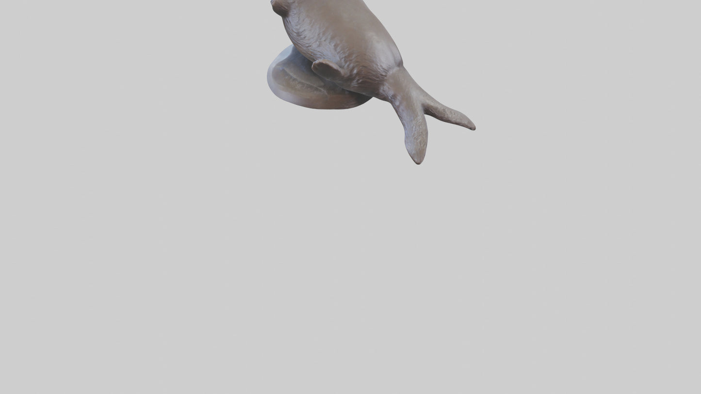 Sea Otter statue model VR / AR / low-poly