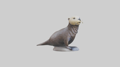Sea Otter statue model VR / AR / low-poly