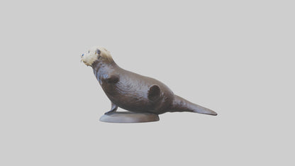 Sea Otter statue model VR / AR / low-poly