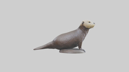 Sea Otter statue model VR / AR / low-poly