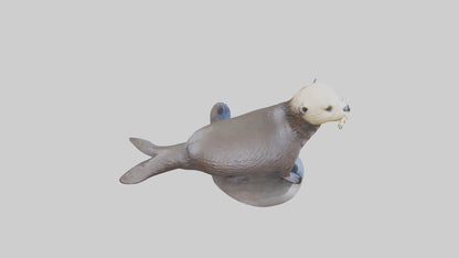Sea Otter statue model VR / AR / low-poly