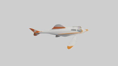 3D model Sea Robin gliding model VR / AR / low-poly