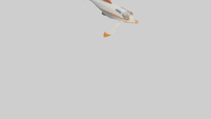 3D model Sea Robin gliding model VR / AR / low-poly