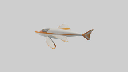 3D model Sea Robin gliding model VR / AR / low-poly