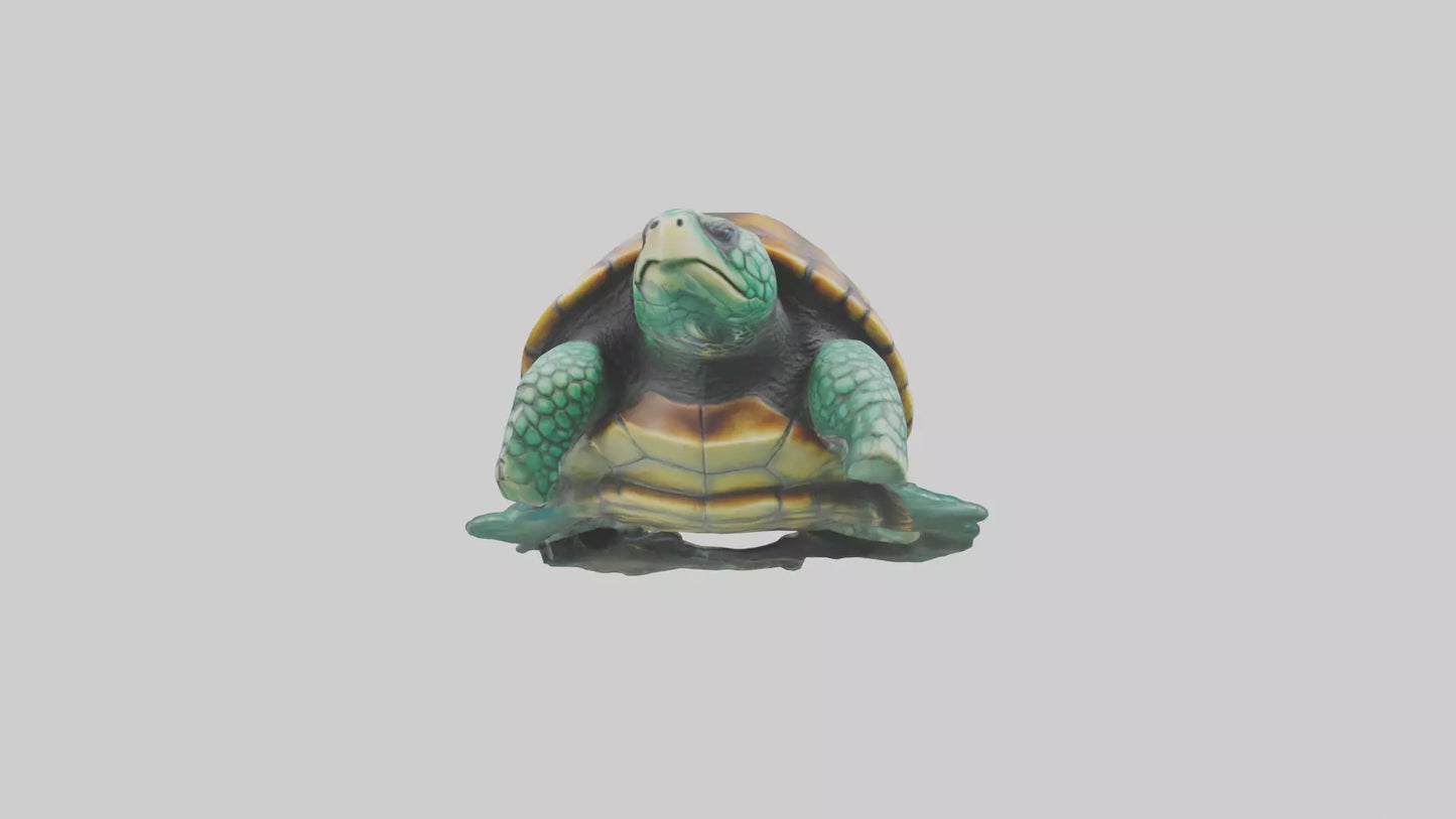 3D model Sea Turtle statue model VR / AR / low-poly