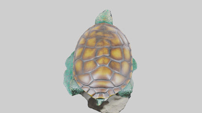 3D model Sea Turtle statue model VR / AR / low-poly