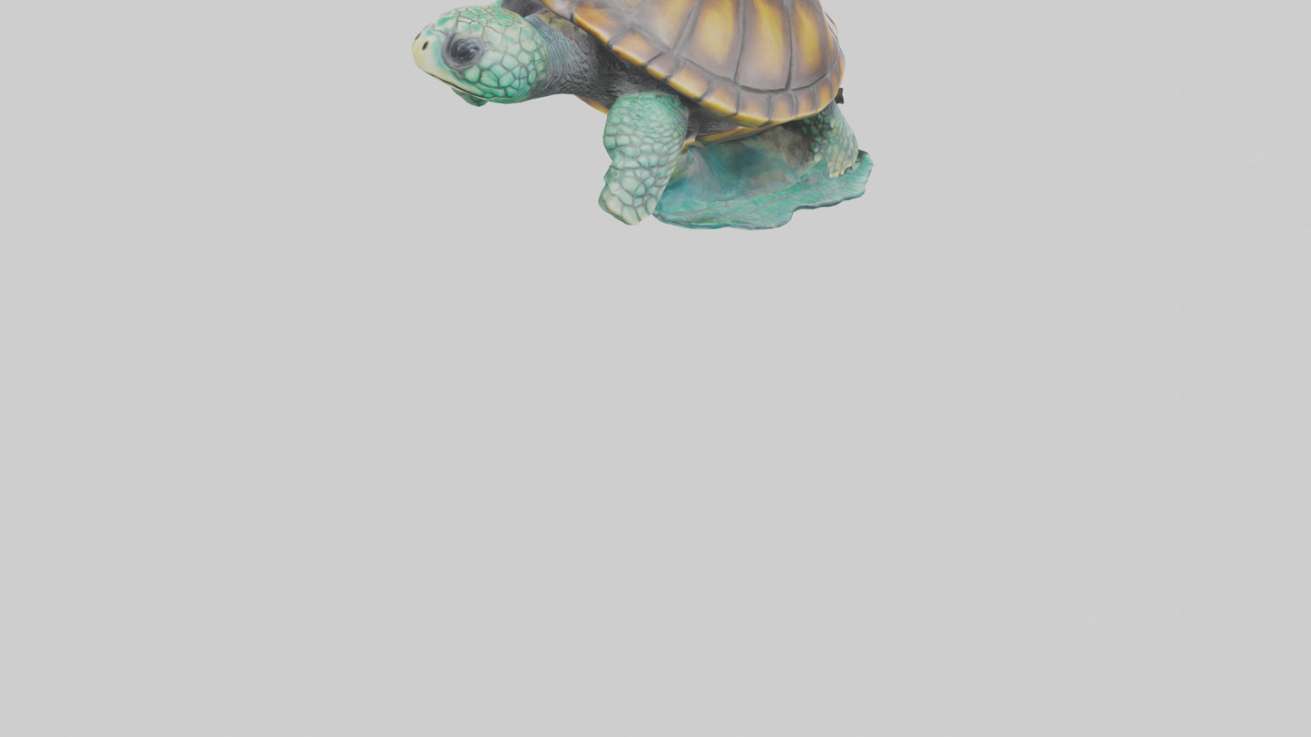 3D model Sea Turtle statue model VR / AR / low-poly