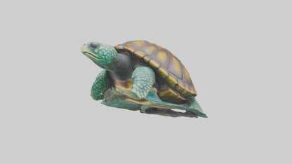 3D model Sea Turtle statue model VR / AR / low-poly