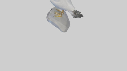 3D model Seagull statue model VR / AR / low-poly