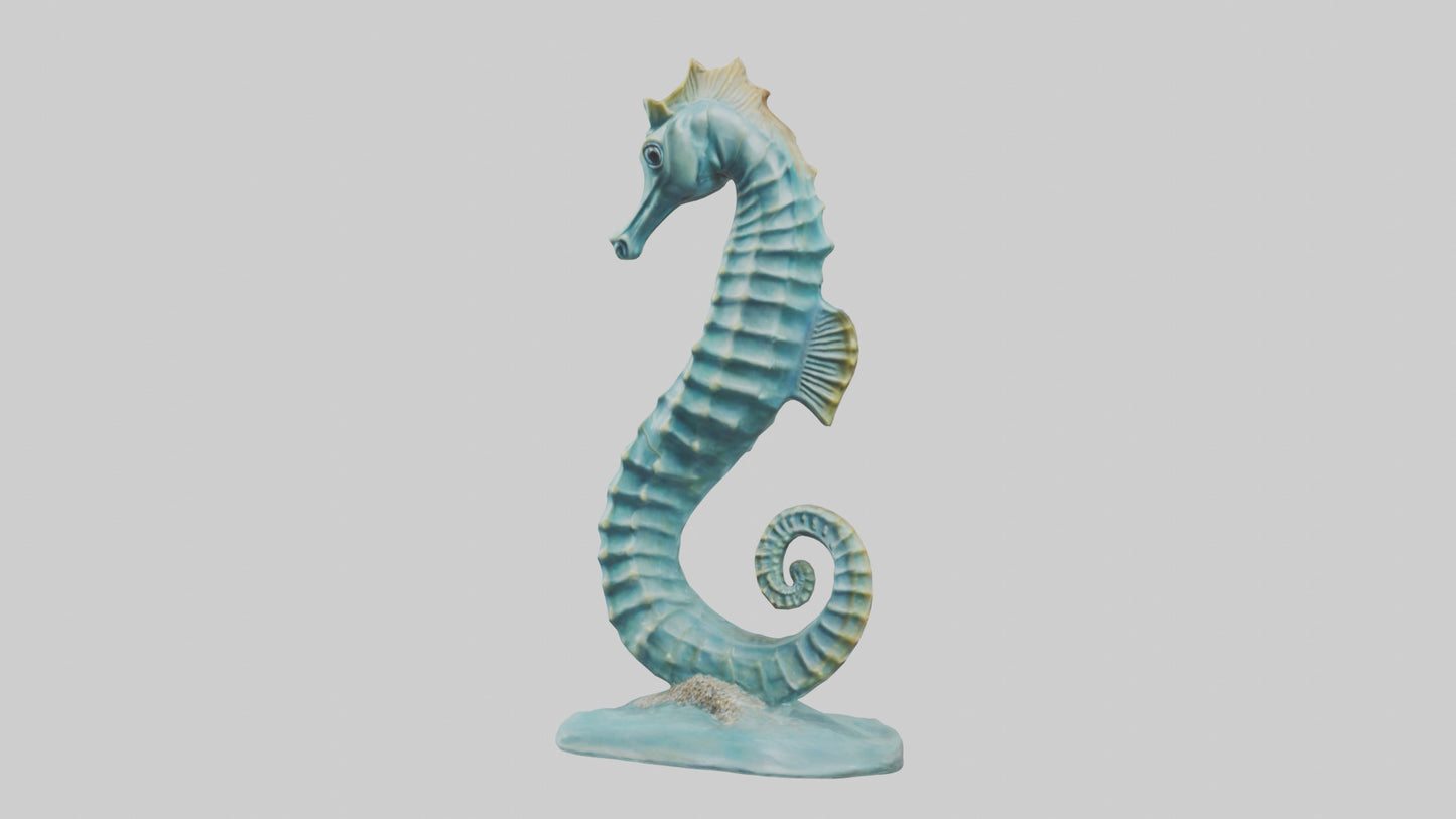 Seahorse statue model 3D model