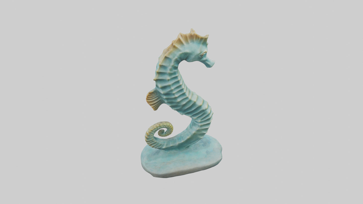 Seahorse statue model 3D model