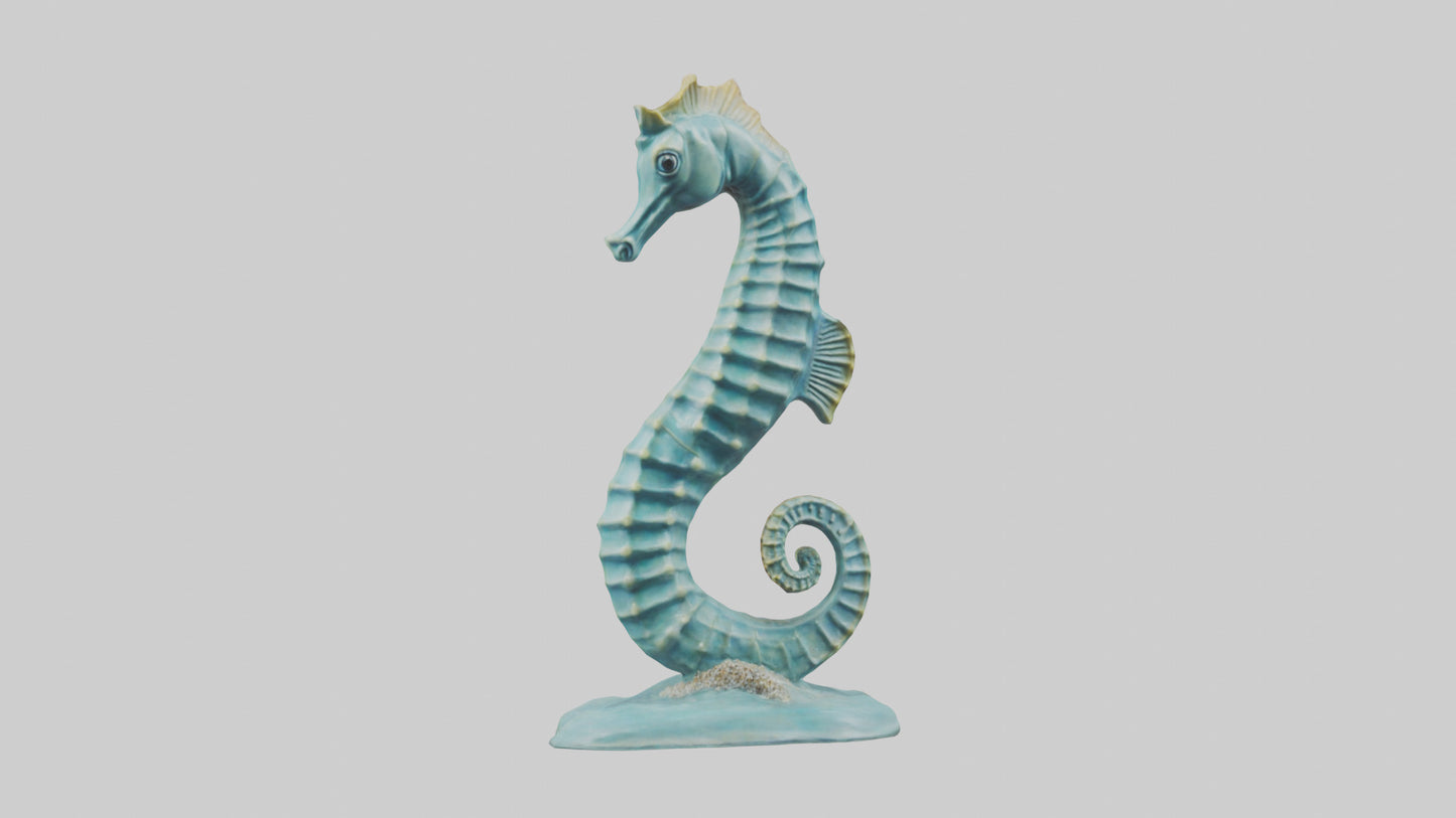 Seahorse statue model 3D model