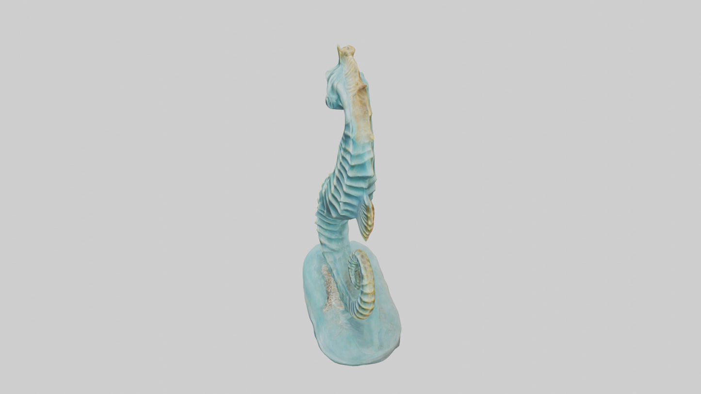 Seahorse statue model 3D model