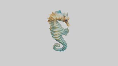 3D model Seahorse swaying model VR / AR / low-poly