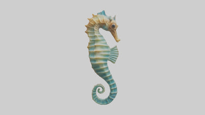 3D model Seahorse swaying model VR / AR / low-poly