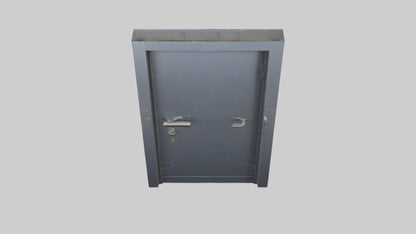 Security steel door model 3D model