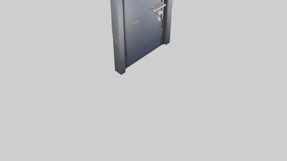 Security steel door model 3D model