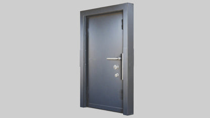 Security steel door model 3D model