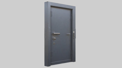 Security steel door model 3D model