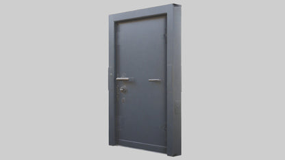 Security steel door model 3D model