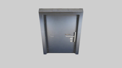 Security steel door model 3D model