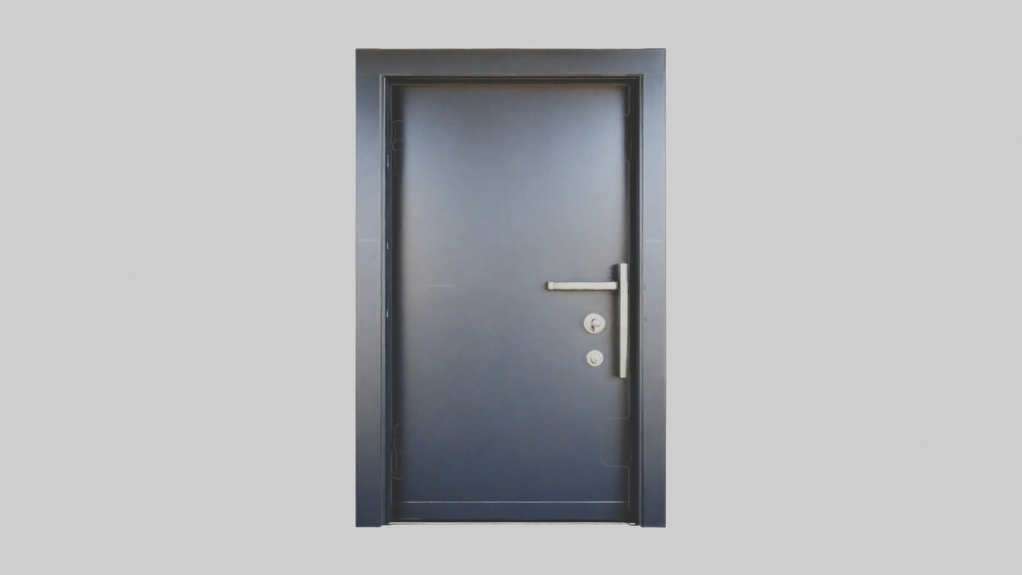 Security steel door model 3D model