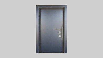 Security steel door model 3D model