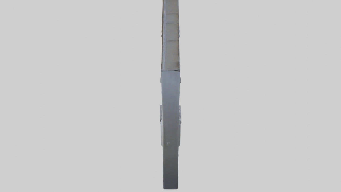 Security steel door model 3D model