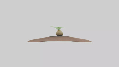 Seed Germination Sculpture model 3D model