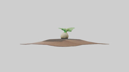 Seed Germination Sculpture model 3D model