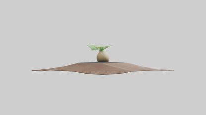 Seed Germination Sculpture model 3D model