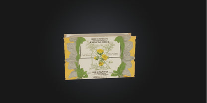 3D model Seed packet VR / AR / low-poly