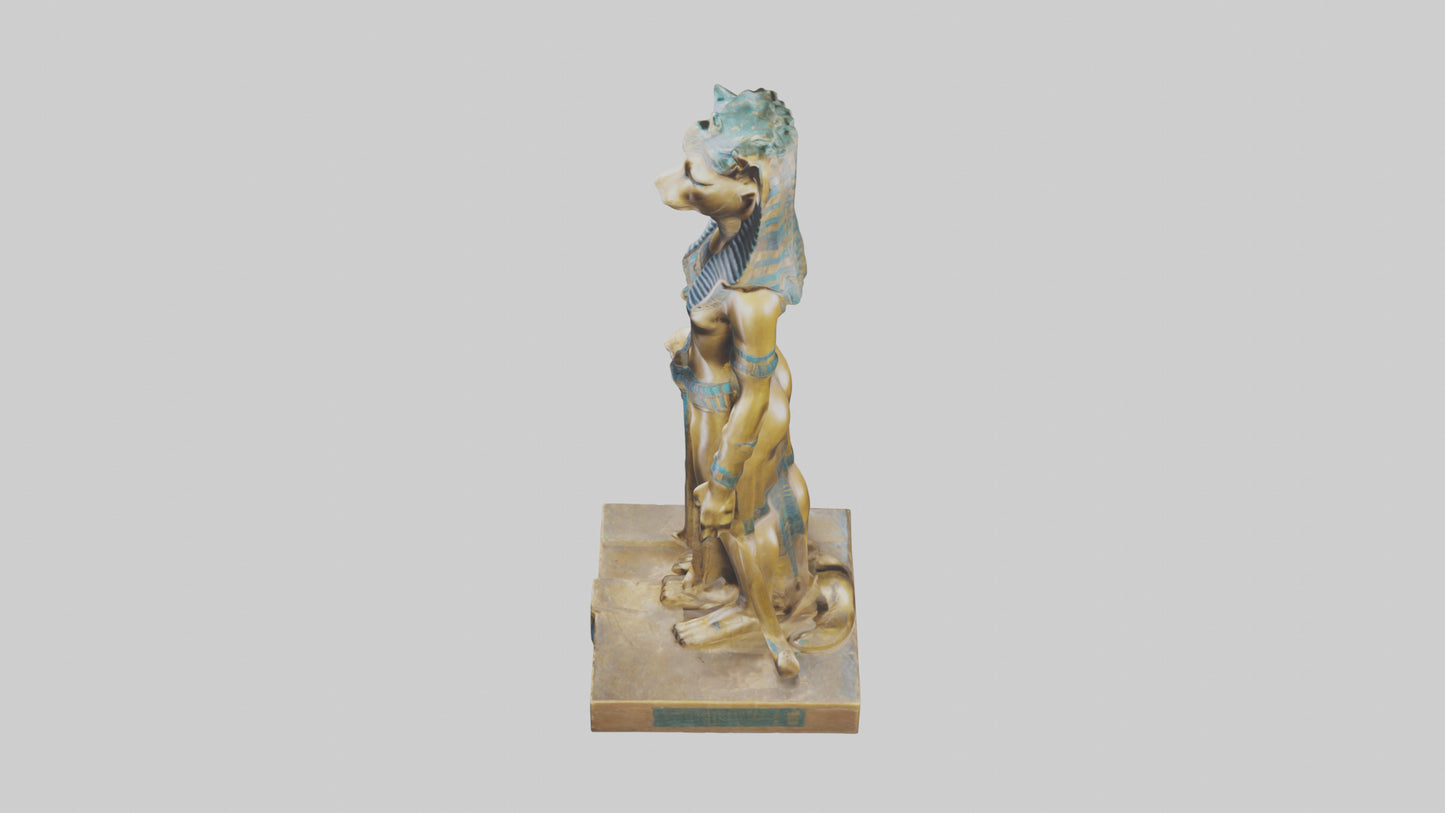 Sekhmet statue model 3D model