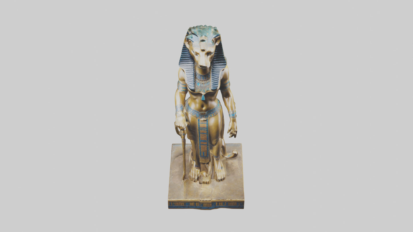 Sekhmet statue model 3D model