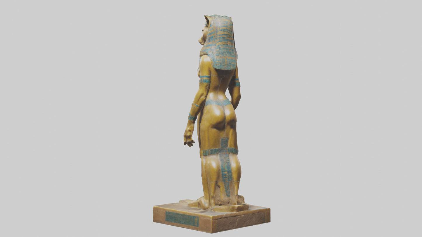 Sekhmet statue model 3D model