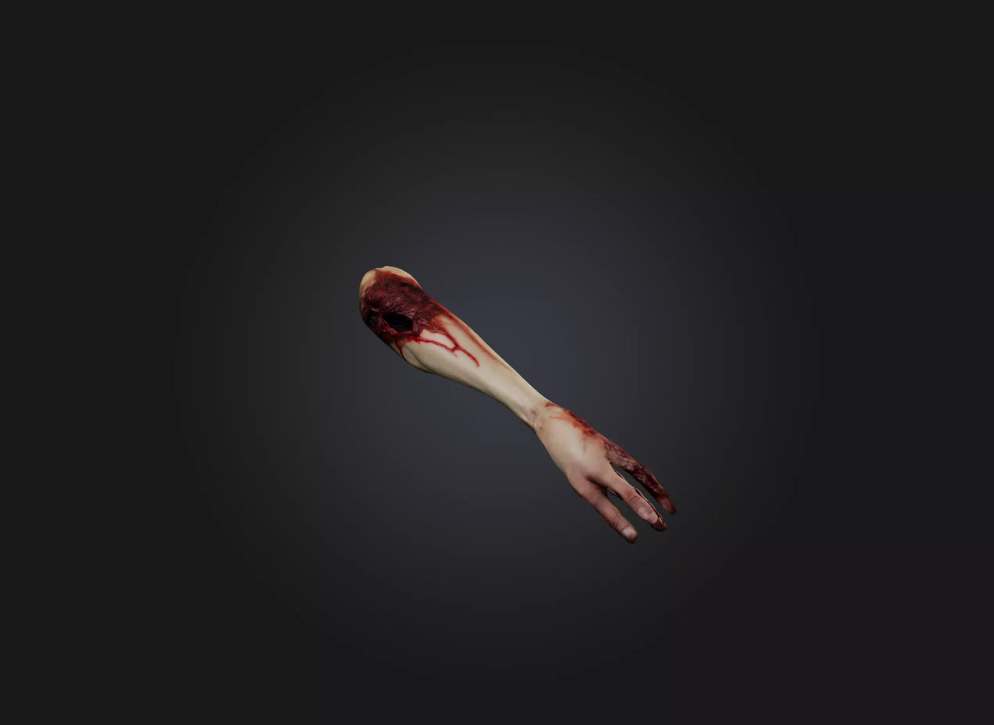 3D model severed arm VR / AR / low-poly