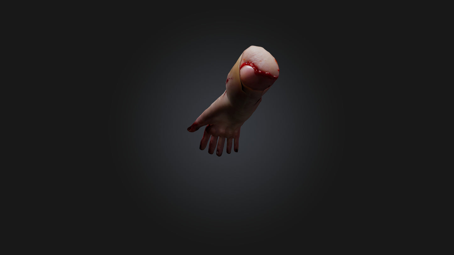 severed finger 3D model
