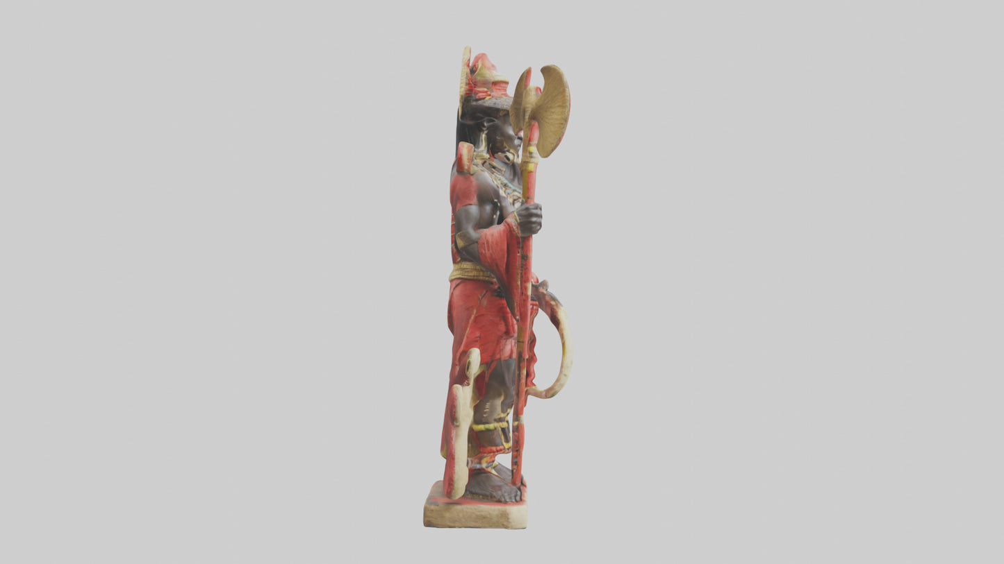 Shango statue model 3D model