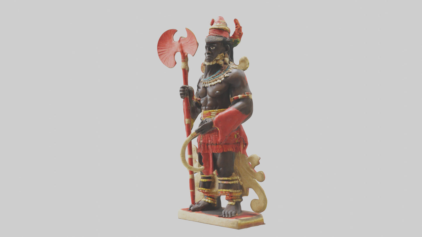 Shango statue model 3D model