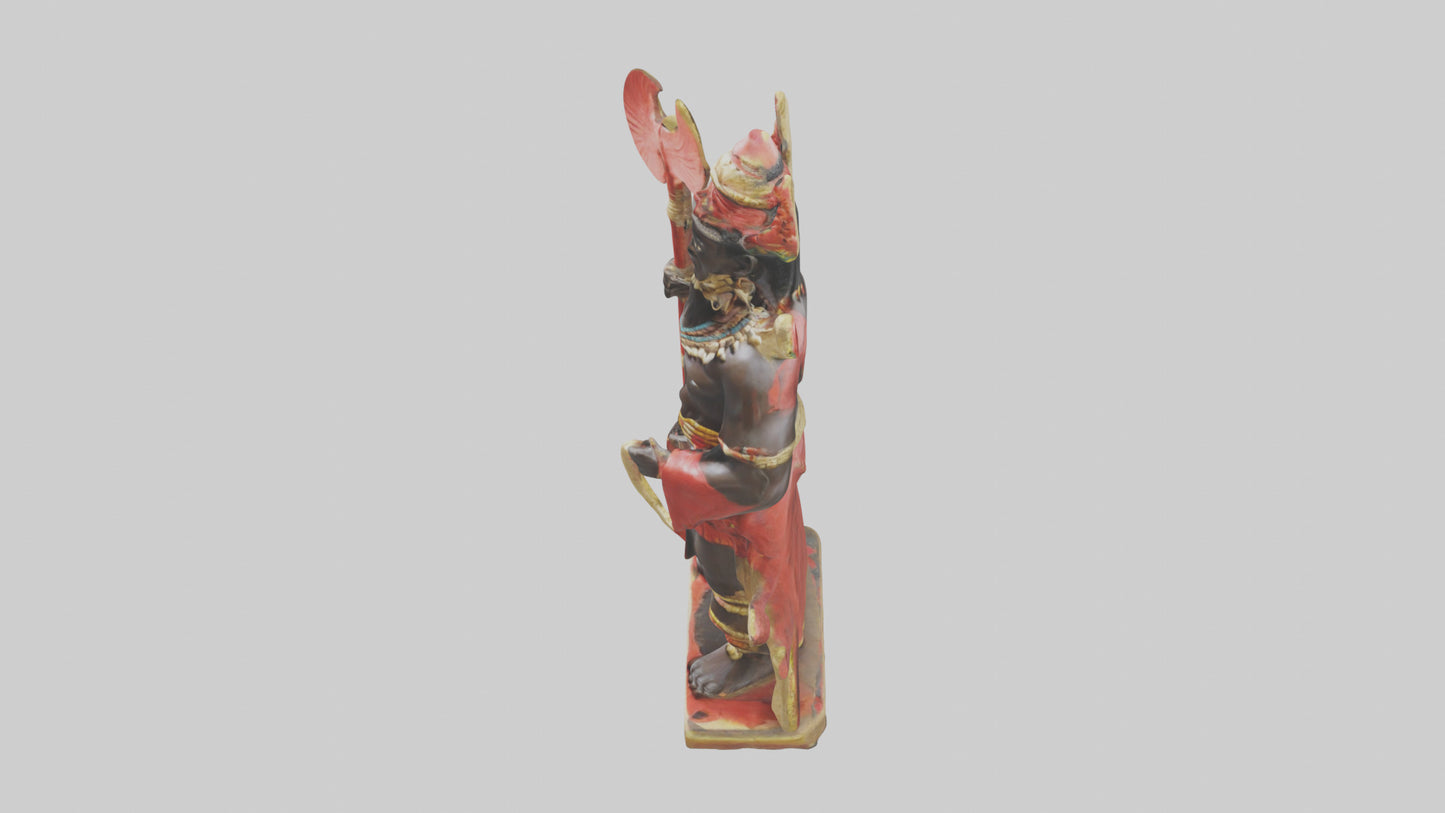 Shango statue model 3D model