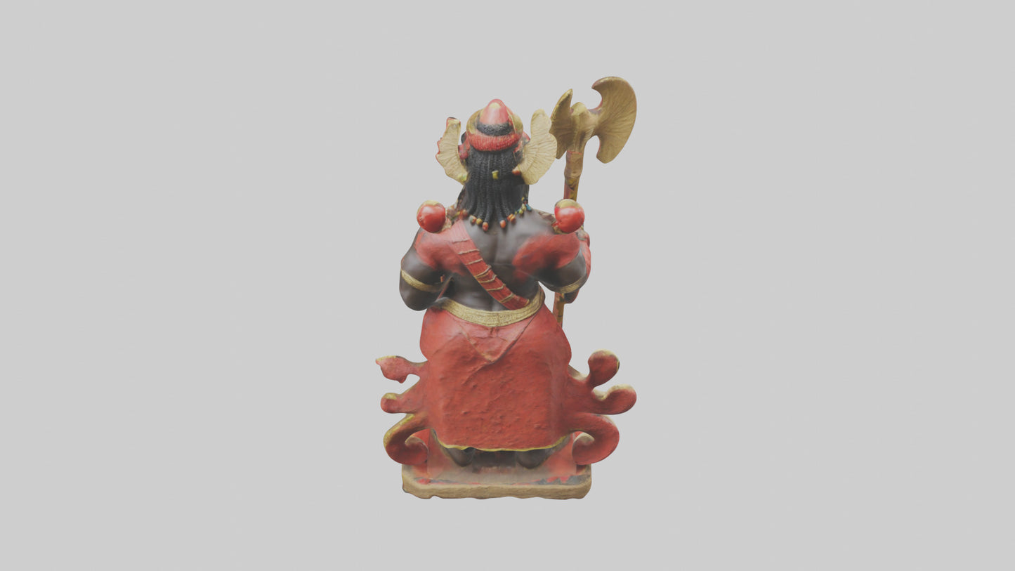 Shango statue model 3D model