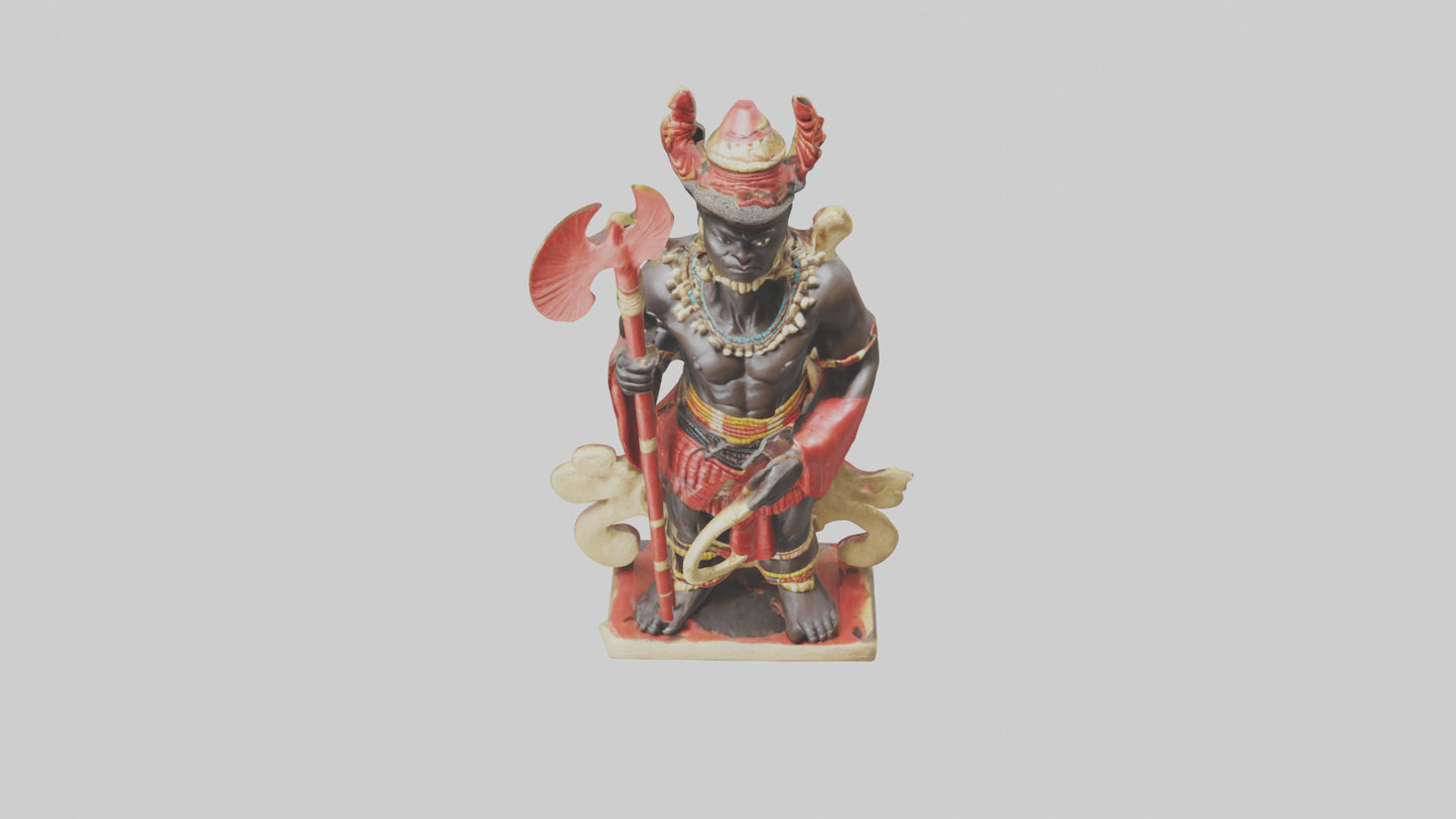 Shango statue model 3D model
