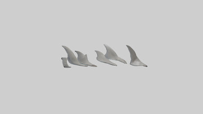 Shark Fins Model 3D model